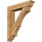 Ekena Millwork Balboa Traditional Rough Sawn Bracket w/ Offset Brace, Western Red Cedar, 8"W x 38"D x 44"H BKT0806X38X44BOA01RWR - alternate 1
